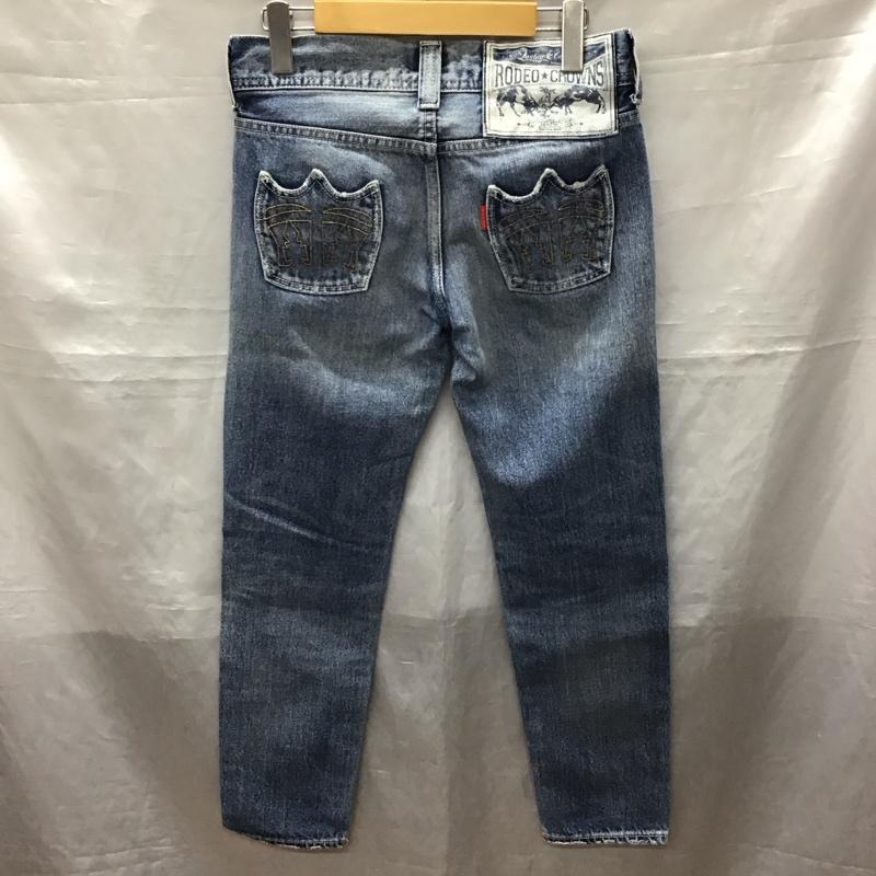 ロデオクラウンズ Rodeo Crowns パンツ デニム、ジーンズ 26インチ 無地 水色 / ライトブルー /  レディース USED 古着 中古 10123433