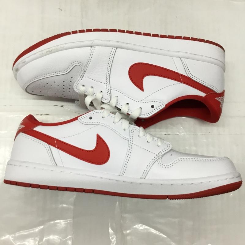 ナイキ NIKE スニーカー スニーカー CZ0790-161 JORDAN BRAND AIR JORDAN 1 RETRO LOW OG 27cm 箱有 27.0cm ロゴ、文字 白 / ホワイト / X 赤 / レッド /  メンズ USED 古着 中古 10115565