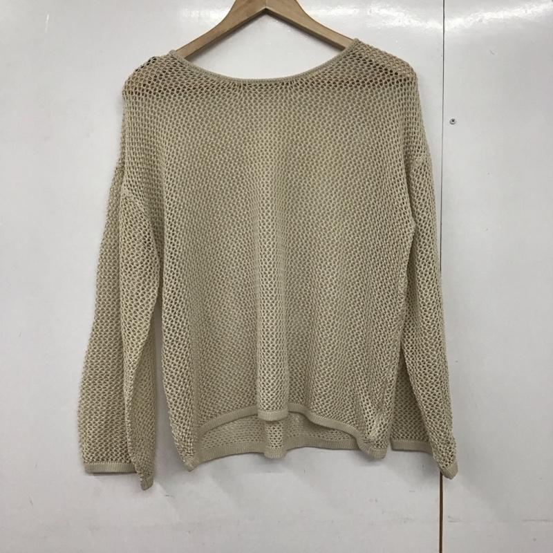 レイカズン Ray Cassin ニット、セーター 長袖 533-913930 メッシュ FREE 無地 ベージュ / ベージュ /  レディース USED 古着 中古 10143863