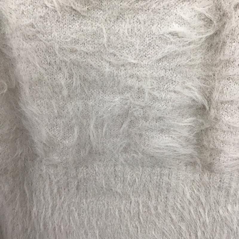 センスオブプレイス SENSEOFPLACE ニット、セーター 長袖 長袖ニットカットソー ワイドネック セーター FREE 無地 白 / ホワイト /  レディース USED 古着 中古 10142453