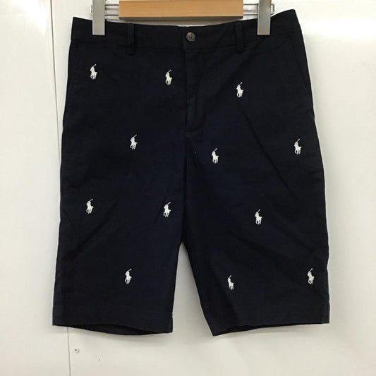 ポロラルフローレン POLO RALPH LAUREN パンツ ショートパンツ ショートパンツ ハーフパンツ カジュアルパンツ ロゴ、文字 紺 / ネイビー /  メンズ USED 古着 中古 10112125