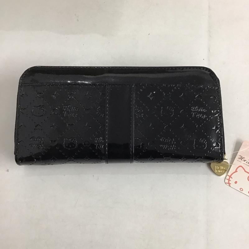 サンリオ sanrio 財布 長財布 キティちゃん 無地 黒 / ブラック /  レディース USED 古着 中古 10141889