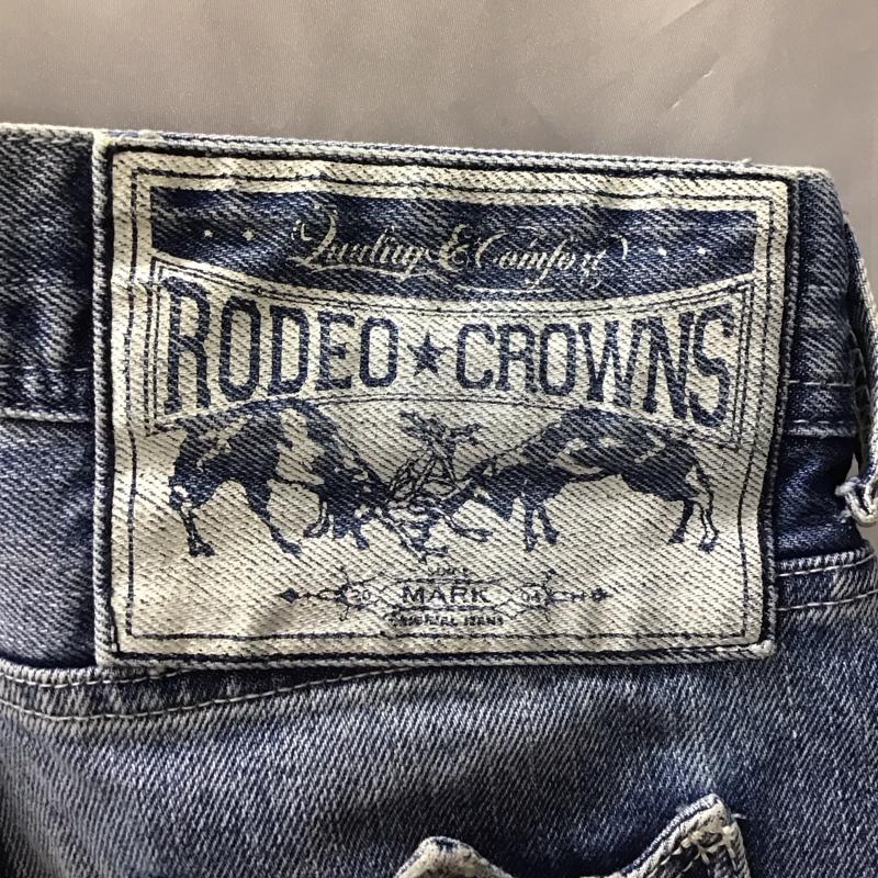 ロデオクラウンズ Rodeo Crowns パンツ デニム、ジーンズ 26インチ 無地 水色 / ライトブルー /  レディース USED 古着 中古 10123433