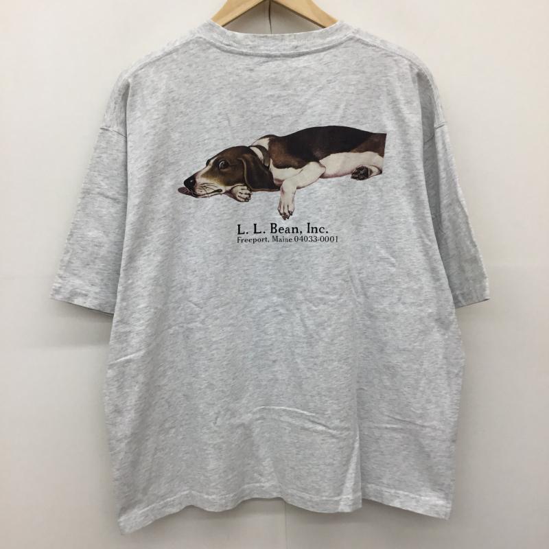 エルエルビーン L.L.Bean Tシャツ 半袖 BEAMS別注 3275-2223 Beans GreenLabel XL プリント 灰 / グレー /  メンズ USED 古着 中古 10141537