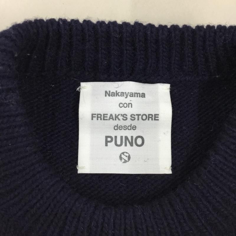 フリークスストア FREAK S STORE ニット、セーター 長袖 184-1306 星条旗 クルーネック L  紺 / ネイビー /  メンズ USED 古着 中古 10111590