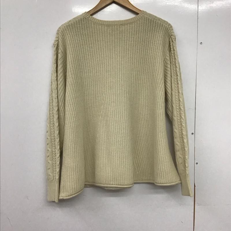 サマンサモスモス Samansa Mos2 ニット、セーター 長袖 長袖ニットカットソー クルーネック セーター FREE  アイボリー / アイボリー /  レディース USED 古着 中古 10147630