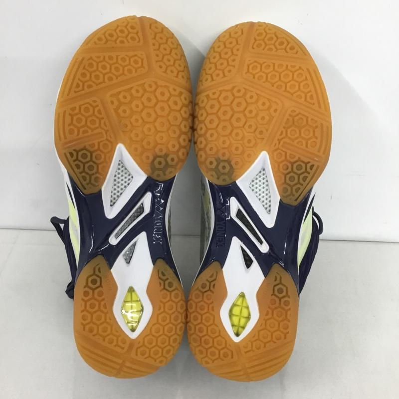 ヨネックス YONEX スニーカー スニーカー SHBCFZWMD バドミントンシューズ 27cm 27.0cm ロゴ、文字 白 / ホワイト / X 紺 / ネイビー /  メンズ USED 古着 中古 10142470