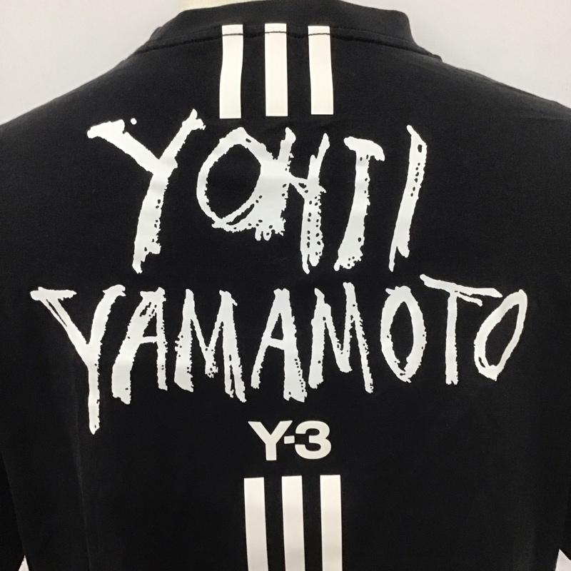 ワイスリー Y-3 Tシャツ 半袖 dy7217 SIGNATUREGRAPHICTEE 半袖カットソー プリントTシャツ クルーネックカットソー L ロゴ、文字 黒 / ブラック /  メンズ USED 古着 中古 10126971