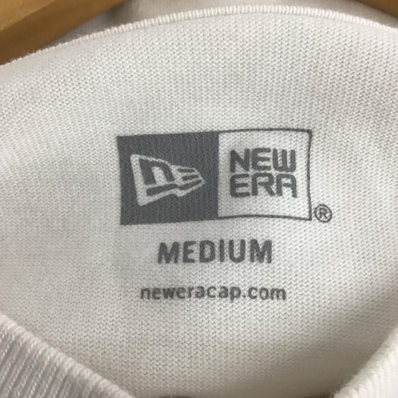 ニューエラ NEW ERA Tシャツ 半袖 半袖カットソー プリントTシャツ クルーネックカットソー M ロゴ、文字 白 / ホワイト /  メンズ USED 古着 中古 10142902