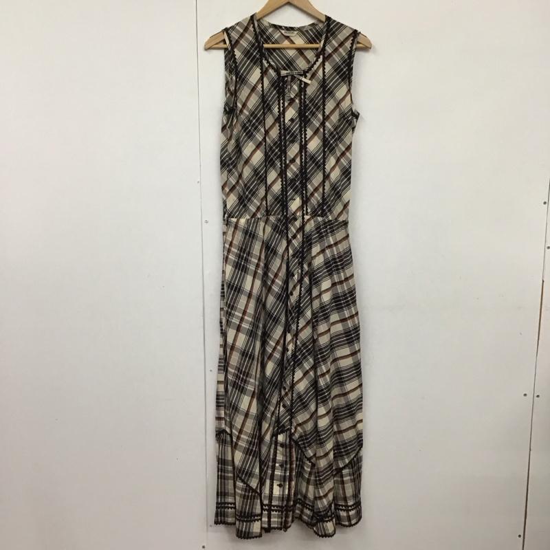 インゲボルグ INGEBORG ワンピース ロングスカート M チェック マルチカラー / マルチカラー /  レディース USED 古着 中古 10130526