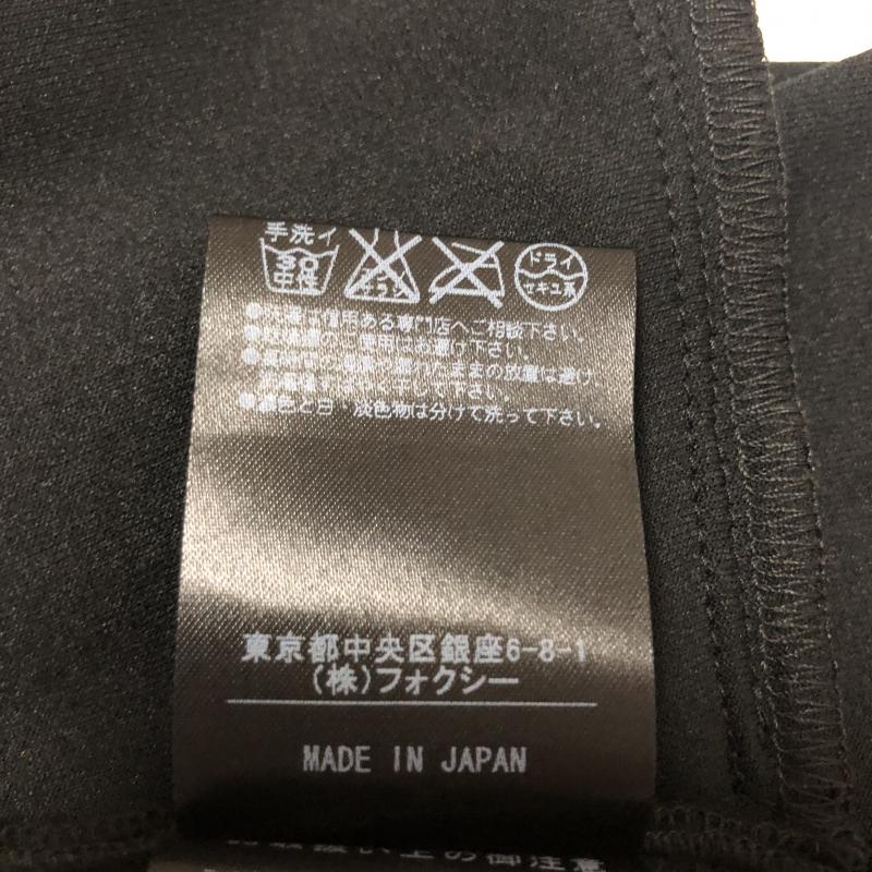 ベロアノワールバイフォクシーニューヨーク VELOUR NOIR by FOXEY NEWYORK ワンピース ひざ丈スカート 38 無地 黒 / ブラック /  レディース USED 古着 中古 10003477