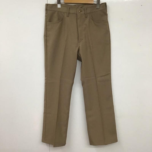 ラングラー Wrangler パンツ スラックス スラックス ワイドパンツ カジュアルパンツ センタータックパンツ L 無地 茶 / ブラウン /  メンズ USED 古着 中古 10125338