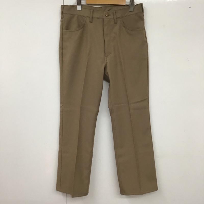 ラングラー Wrangler パンツ スラックス スラックス ワイドパンツ カジュアルパンツ センタータックパンツ L 無地 茶 / ブラウン /  メンズ USED 古着 中古 10125338