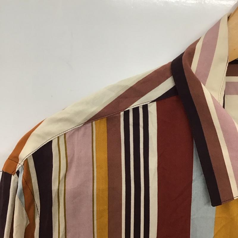 ザラ ZARA シャツ、ブラウス 長袖 長袖シャツ ストライプシャツ カラーシャツ L ストライプ マルチカラー / マルチカラー /  メンズ USED 古着 中古 10139700