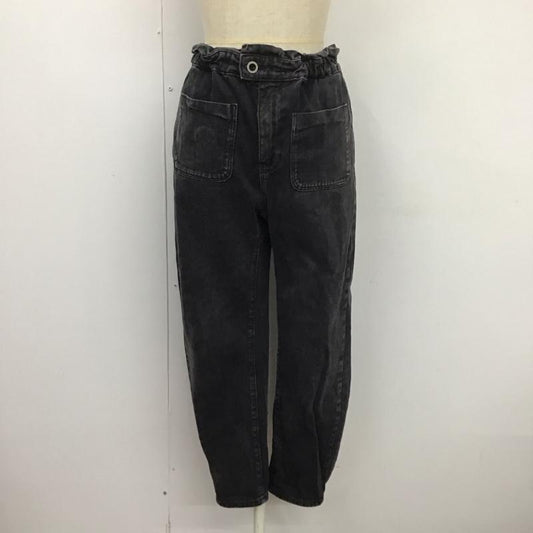 ザラ ZARA パンツ デニム、ジーンズ 5862 059 800 ハイウエスト 無地 黒 / ブラック /  レディース USED 古着 中古 10109723