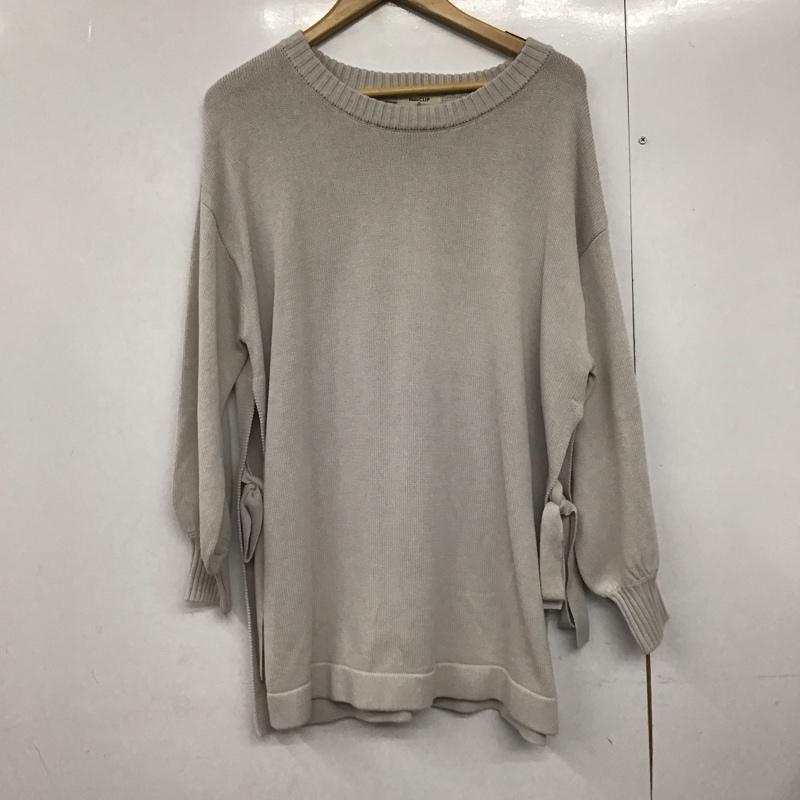 スタディオクリップ studio CLIP ニット、セーター 長袖 FREE 無地 灰 / グレー /  レディース USED 古着 中古 10142769