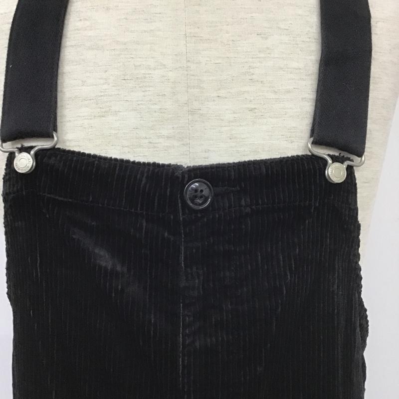 レイジブルー RAGEBLUE サロペット・オーバーオール サロペット、オーバーオール rb010401ad コーデュロイオーバーオール ワイドパンツ オールインワン FREE 無地 黒 / ブラック /  メンズ USED 古着 中古 10105819