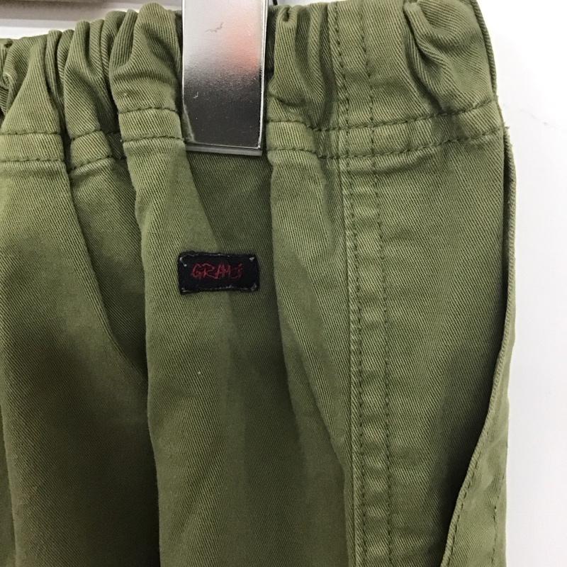 グラミチ GRAMICCI スカート ひざ丈スカート 140cm 無地 カーキ / カーキ /  ガールズ USED 古着 中古 10140374