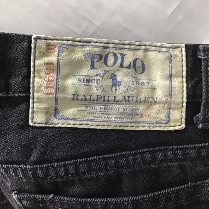 ラルフローレン RALPHLAUREN パンツ デニム、ジーンズ 無地 黒 / ブラック /  レディース USED 古着 中古 10112412
