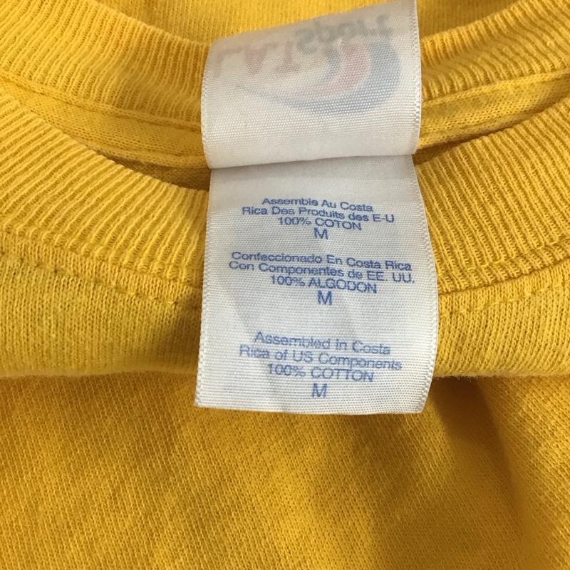 古着 USED Tシャツ 半袖 半袖カットソー プリントTシャツ クルーネックカットソー M ロゴ、文字 黄 / イエロー /  メンズ USED 古着 中古 10148984