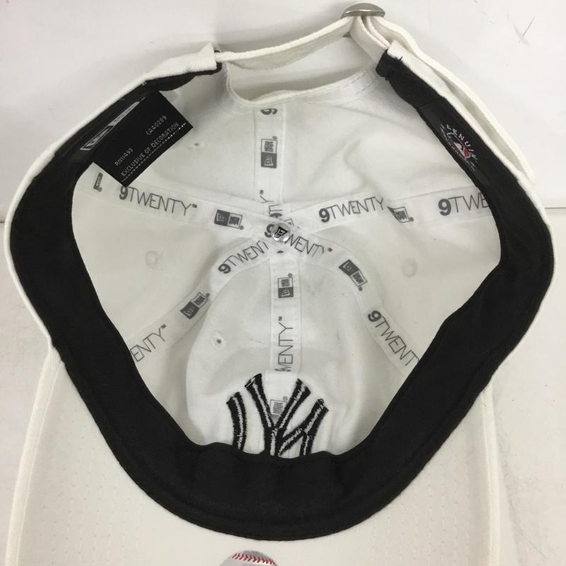 ニューエラ NEW ERA 帽子 キャップ NY ニューヨーク ヤンキース 9TWENTY ロゴ、文字 白 / ホワイト /  メンズ USED 古着 中古 10150007