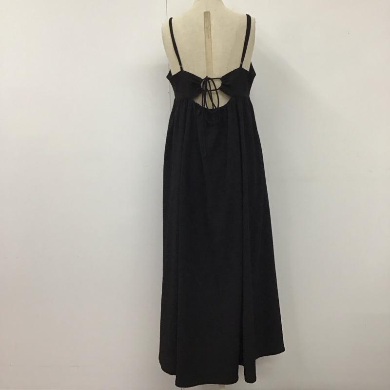 ローリーズファーム LOWRYS FARM ワンピース ロングスカート LF723008TK キャミワンピース FREE 無地 黒 / ブラック /  レディース USED 古着 中古 10121123