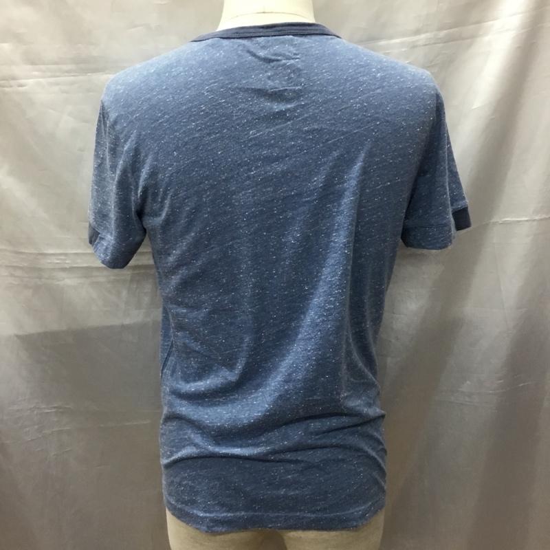 ディーゼル DIESEL Tシャツ 半袖 半袖カットソー プリントTシャツ クルーネックカットソー XS ロゴ、文字 青 / ブルー /  メンズ USED 古着 中古 10114600