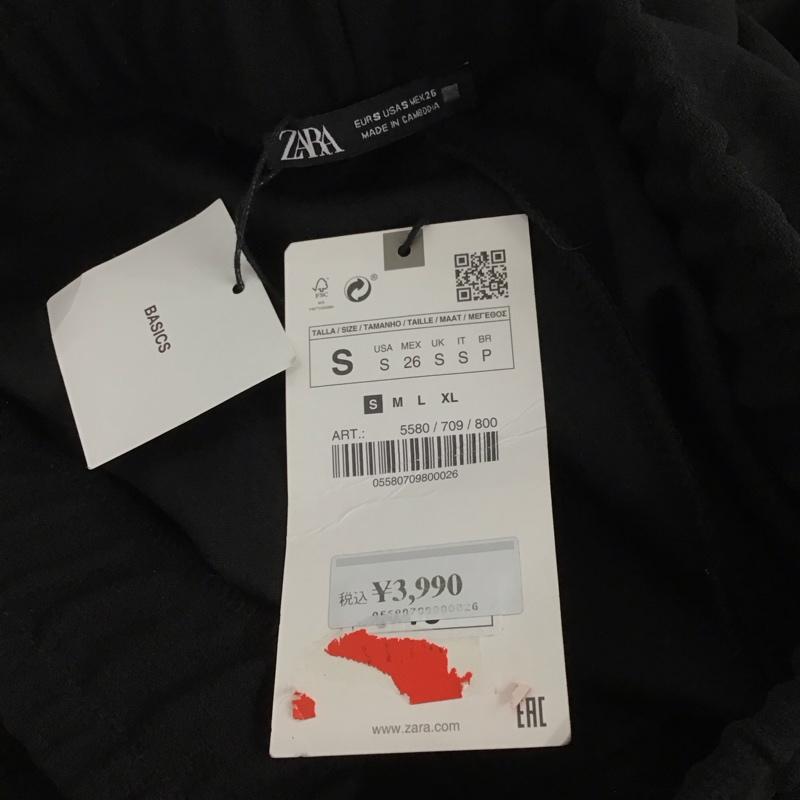 ザラ ZARA パンツ スラックス S 無地 黒 / ブラック /  レディース USED 古着 中古 10129868