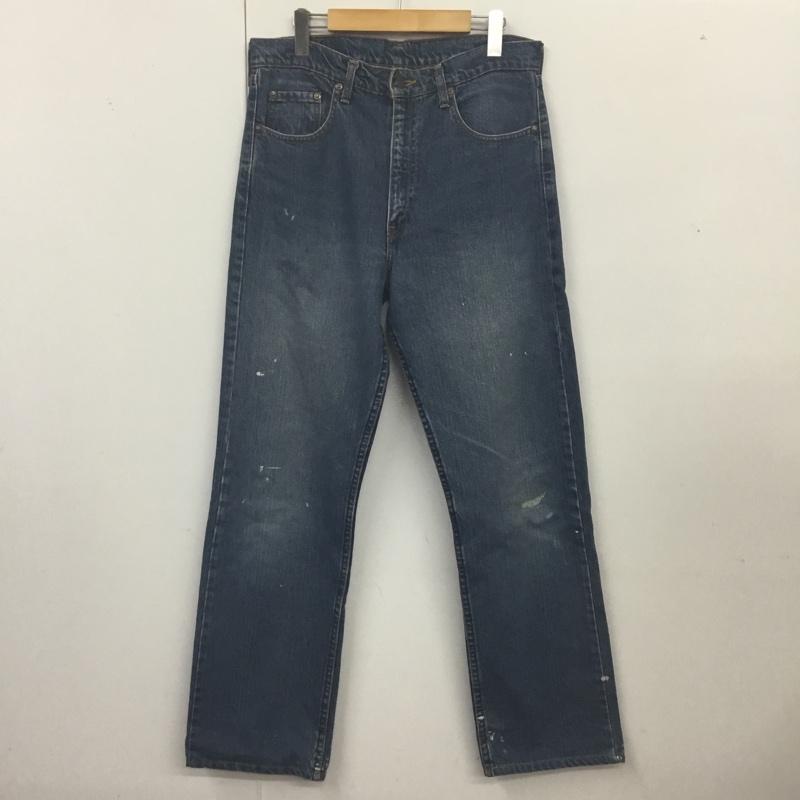リーバイストラウスアンドコー Levi Strauss & co. パンツ デニム、ジーンズ デニムパンツ ストレートパンツ ワイドパンツ カジュアルパンツ 34インチ 無地 インディゴ / インディゴ /  メンズ USED 古着 中古 10118644