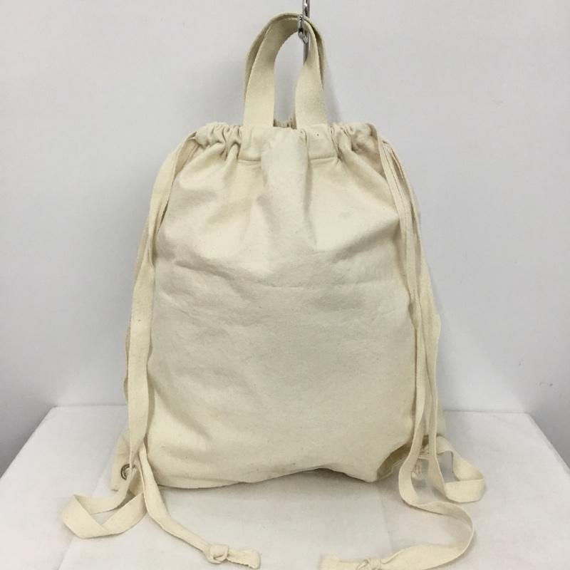 メゾンキツネ MAISON KITSUNE リュックサック、デイパック リュックサック、デイバッグ TOTE BACKPACK RESTING FOX プリント アイボリー / アイボリー /  メンズ USED 古着 中古 10143551