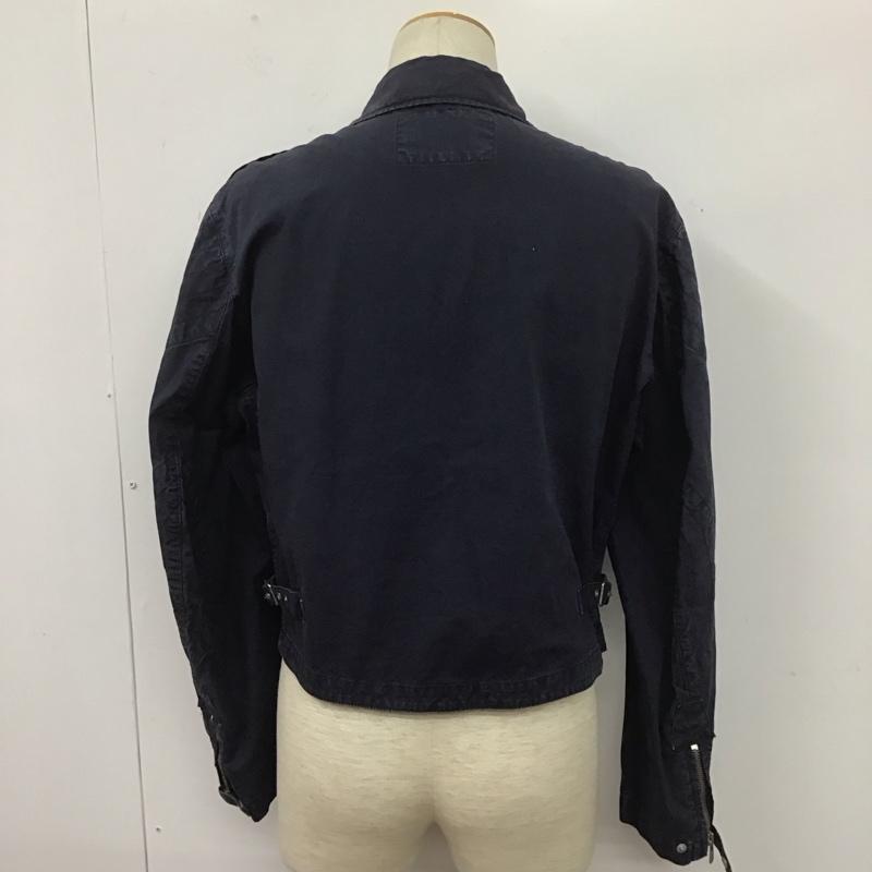 アルマーニジーンズ ARMANI JEANS ジャケット、上着 ジャケット、ブレザー ジップアップジャケット ジャンパー コットンライダースジャケット カジュアルジャケット 無地 紺 / ネイビー /  メンズ USED 古着 中古 10106314