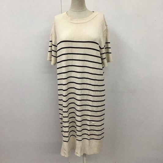 ザラ ZARA ワンピース ロングスカート 半袖ロングワンピース ボーダーワンピース M ボーダー柄 ベージュ / ベージュ /  レディース USED 古着 中古 10117939