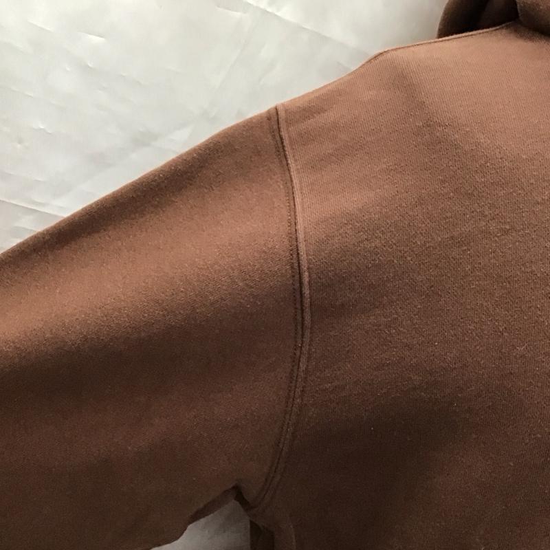 ステューシー STUSSY パーカー 長袖 プルオーバー 裏起毛 バックプリント 2000年代 M ロゴ、文字 茶 / ブラウン /  メンズ USED 古着 中古 10118026