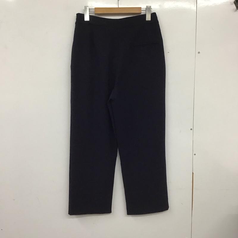 ザラ ZARA パンツ スラックス 3666 022 401 サイドベルト ワイドパンツ S 無地 紺 / ネイビー /  レディース USED 古着 中古 10139244
