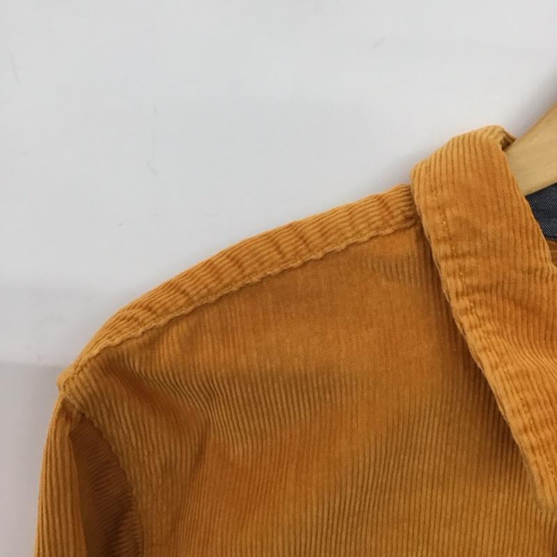 リーバイス Levi s シャツ、ブラウス 長袖 長袖シャツ コーデュロイシャツ カジュアルシャツ M ロゴ、文字 橙 / オレンジ /  メンズ USED 古着 中古 10149579