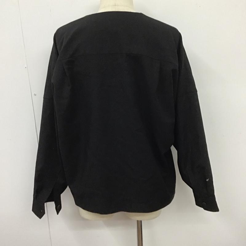 ハレ HARE ジャケット、上着 ジャンパー、ブルゾン HA030028AD ノーカラー L 無地 黒 / ブラック /  メンズ USED 古着 中古 10106791
