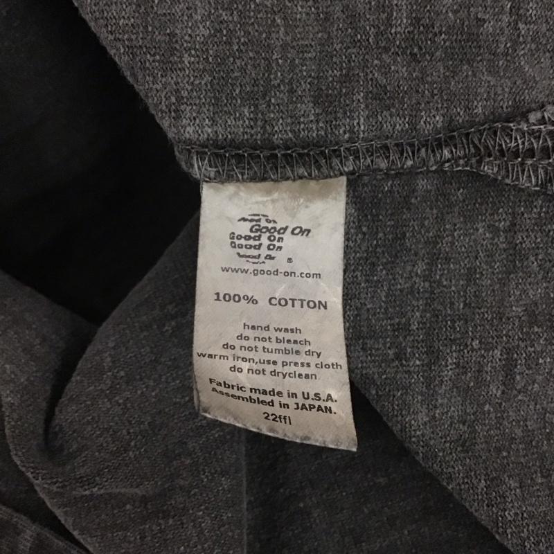 グッドオン Good On カットソー 長袖 長袖カットソー 無地カットソー クルーネック XL 無地 黒 / ブラック /  メンズ USED 古着 中古 10130486