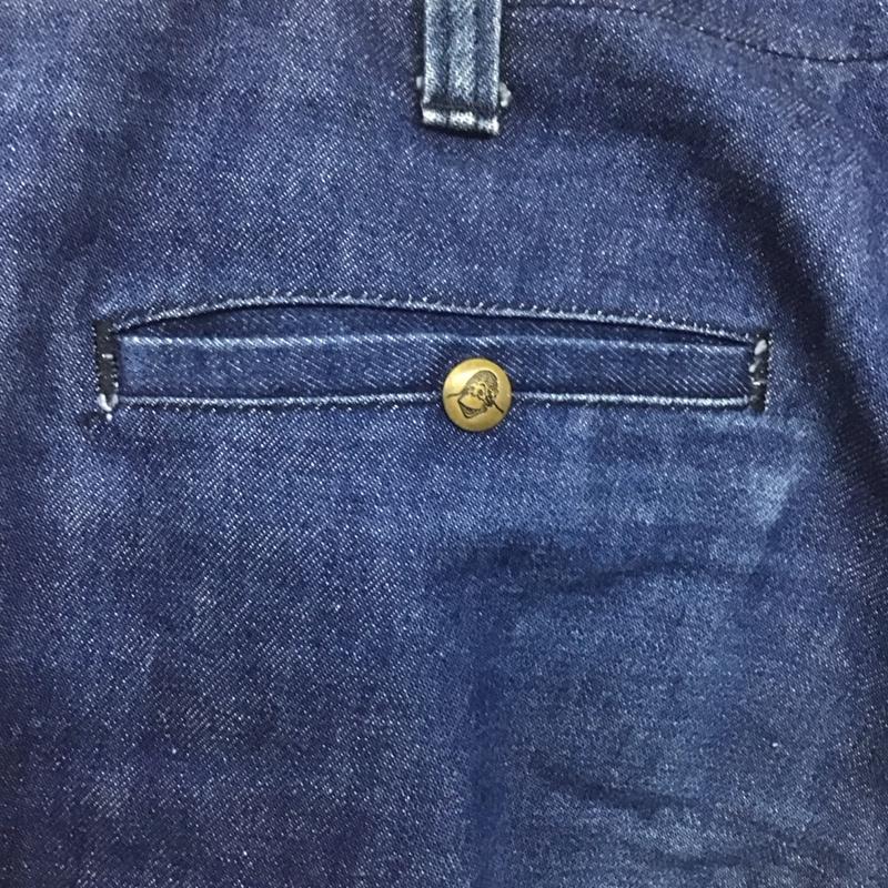 ベンデイビス BEN DAVIS パンツ デニム、ジーンズ 32×32 676 ワンポイント 青 / ブルー /  メンズ USED 古着 中古 10140219