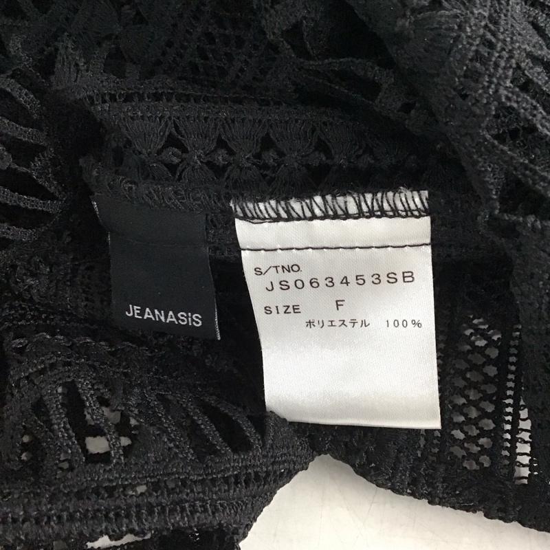 ジーナシス JEANASIS シャツ、ブラウス 長袖 JS063453SB FREE 無地 黒 / ブラック /  レディース USED 古着 中古 10141319