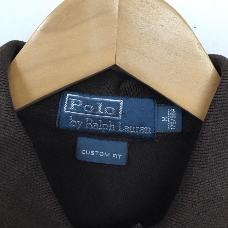 ポロバイラルフローレン Polo by RALPH LAUREN ポロシャツ 半袖 半袖ポロシャツ 半袖カットソー カラーシャツ M ロゴ、文字 茶 / ブラウン /  メンズ USED 古着 中古 10130051