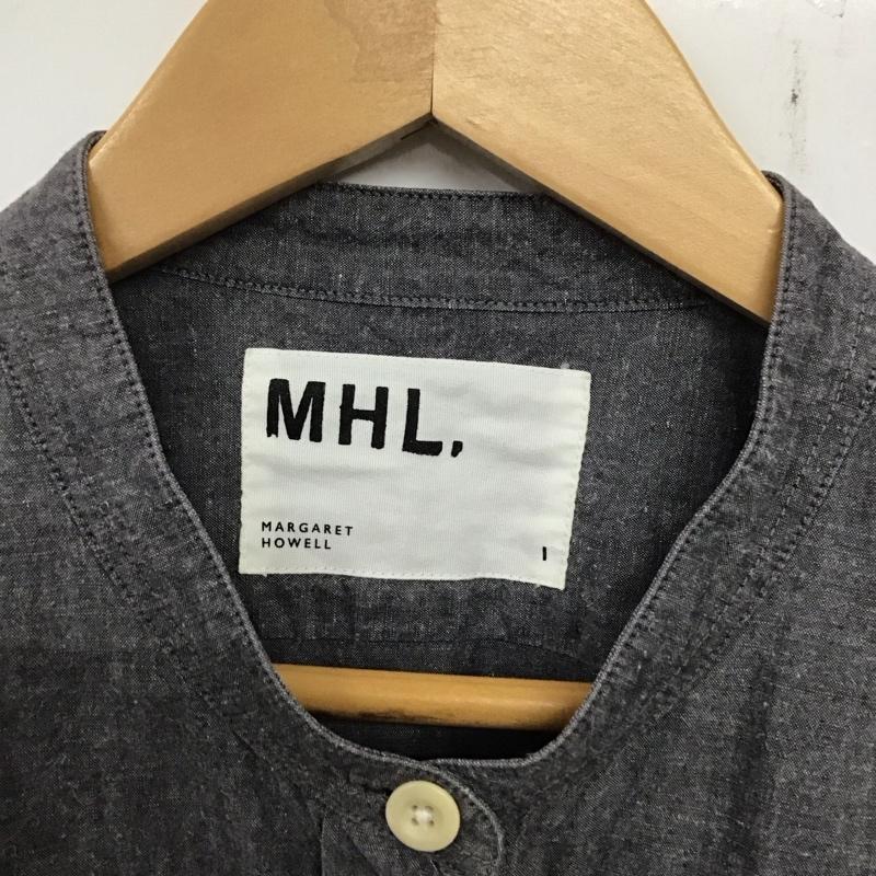 エムエイチエル MHL. ワンピース ロングスカート 半袖シャツワンピース ロングワンピース 前開シャツワンピース 1 無地 灰 / グレー /  レディース USED 古着 中古 10135254