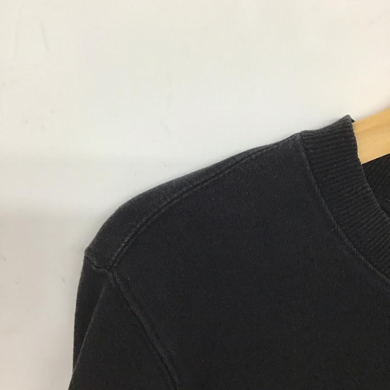 ステューシー STUSSY トレーナー 長袖 バックロゴ スウェット 裏起毛 S ロゴ、文字 黒 / ブラック /  メンズ USED 古着 中古 10133275