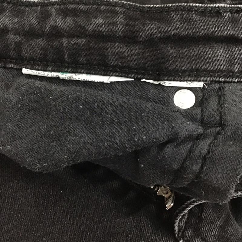 ザラ ZARA パンツ デニム、ジーンズ デニムパンツ スリムパンツ カジュアルパンツ 34 無地 黒 / ブラック /  レディース USED 古着 中古 10129310