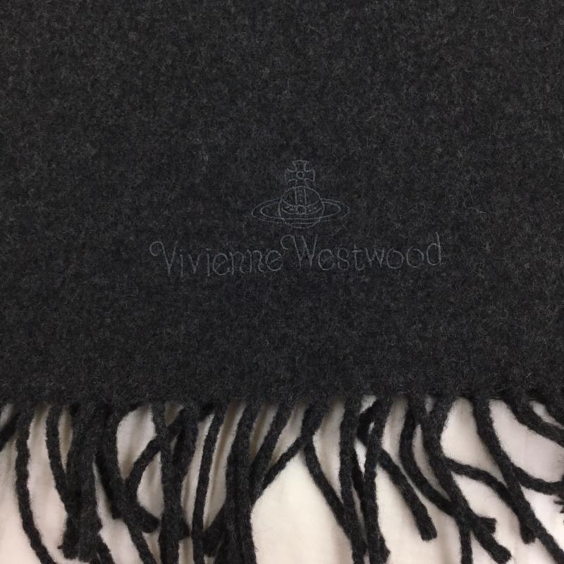 ヴィヴィアンウエストウッド Vivienne Westwood マフラー マフラー ロゴ、文字 黒 / ブラック /  レディース USED 古着 中古 10144519