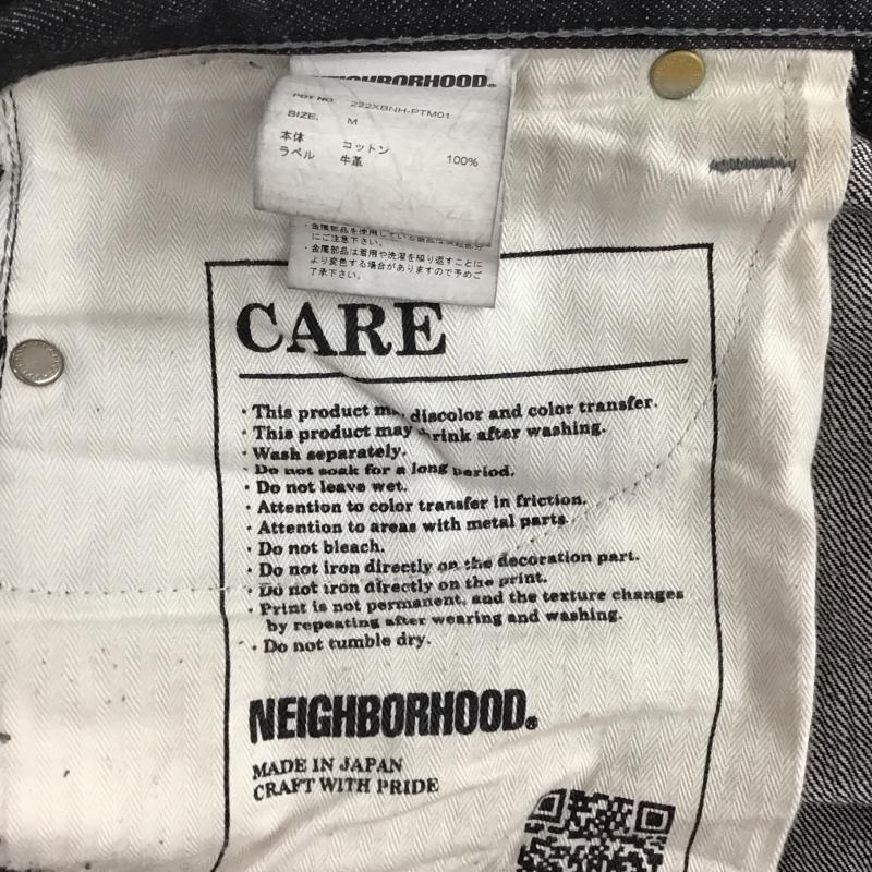 ネイバーフッド NEIGHBORHOOD パンツ デニム、ジーンズ デニムパンツ ワイドパンツ カジュアルパンツ M 無地 黒 / ブラック /  メンズ USED 古着 中古 10125597