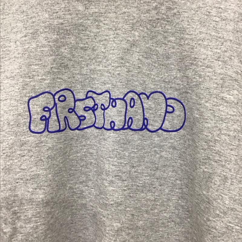 ファーストハンド Firsthand Tシャツ 半袖 半袖カットソー プリントTシャツ クルーネックカットソー L ロゴ、文字 灰 / グレー /  メンズ USED 古着 中古 10130088