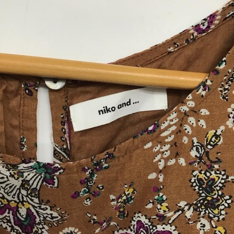 ニコアンド niko and... ワンピース ロングスカート 総柄 茶 / ブラウン /  レディース USED 古着 中古 10150648