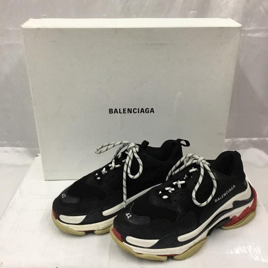 バレンシアガ BALENCIAGA スニーカー スニーカー 533882 トリプルS 27.5cm 箱有 27.5cm ロゴ、文字 黒 / ブラック / X 白 / ホワイト / X 赤 / レッド /  メンズ USED 古着 中古 10106031