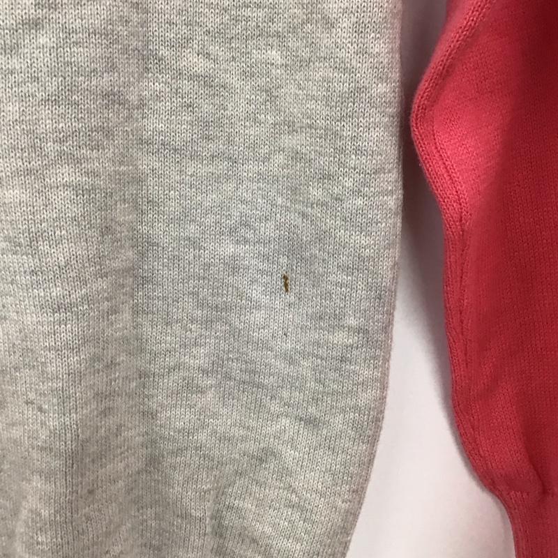 サマンサタバサ Samantha Thavasa ニット、セーター 長袖 36 ロゴ、文字 灰 / グレー / X 桃 / ピンク /  レディース USED 古着 中古 10129245