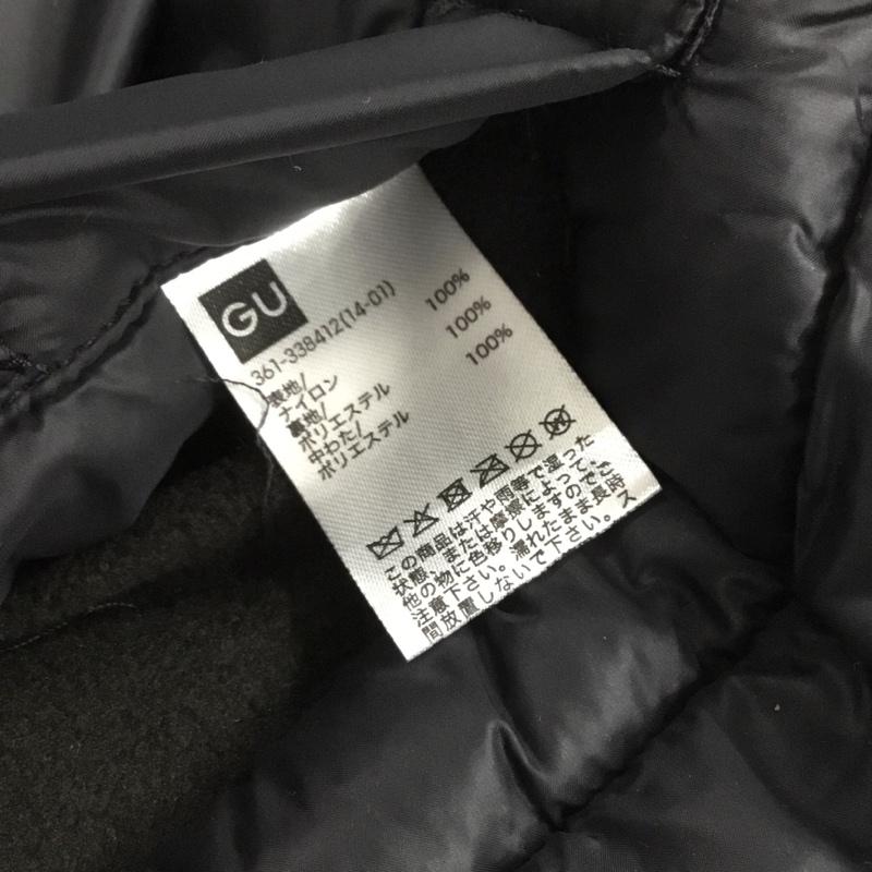 ジーユー GU マフラー マフラー 361-338412 中綿マフラー UNDERCOVER ポケット付き ロゴ、文字 紺 / ネイビー /  メンズ USED 古着 中古 10143935